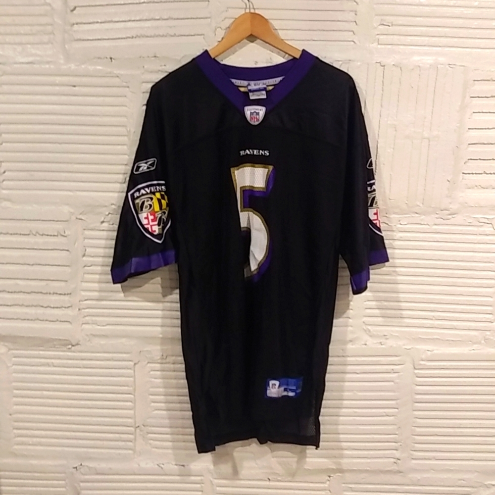 Reebok Flacco Jersey Baltimore Ravens Has hole in bottom back